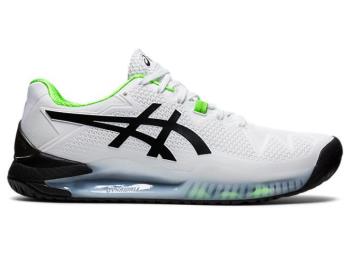 Asics Herr Tennisskor GEL-Resolution 8 Vita/Gröna